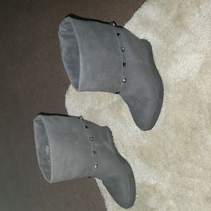 J Lo Booties Grey